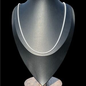 925 Sterling Silver Franco Chain 24” Necklace 2.5mm